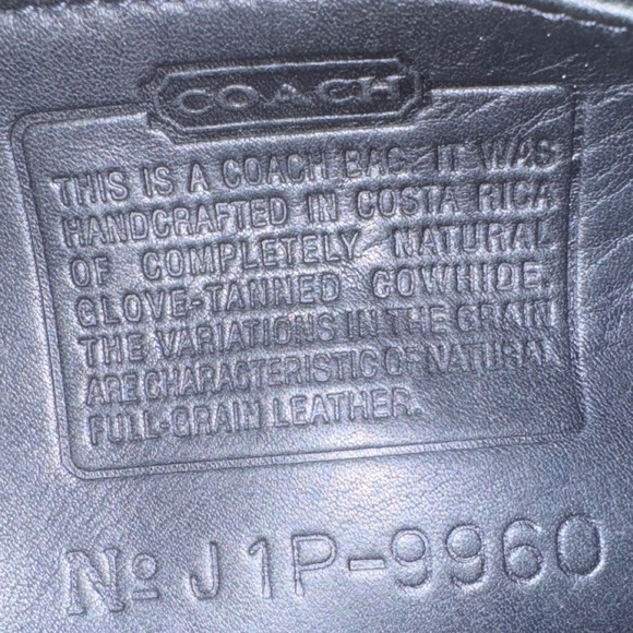 Coach Vintage Mini Backpack 9960 Black Glove Tanned Leather Brass Turnlock '96 - Picture 4 of 10